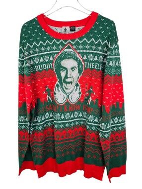 Buddy The Elf Men's Christmas Sweater NWT